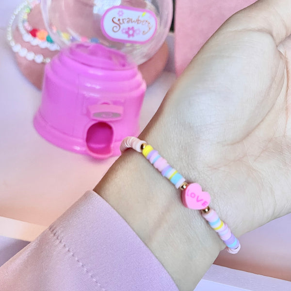 Pulsera Fimo Love.
